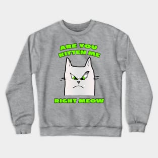 Are You Kitten Me Right Meow Crewneck Sweatshirt